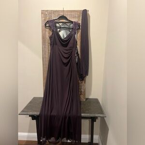 Alex Evenings Deep Purple Maxi Dress NWT